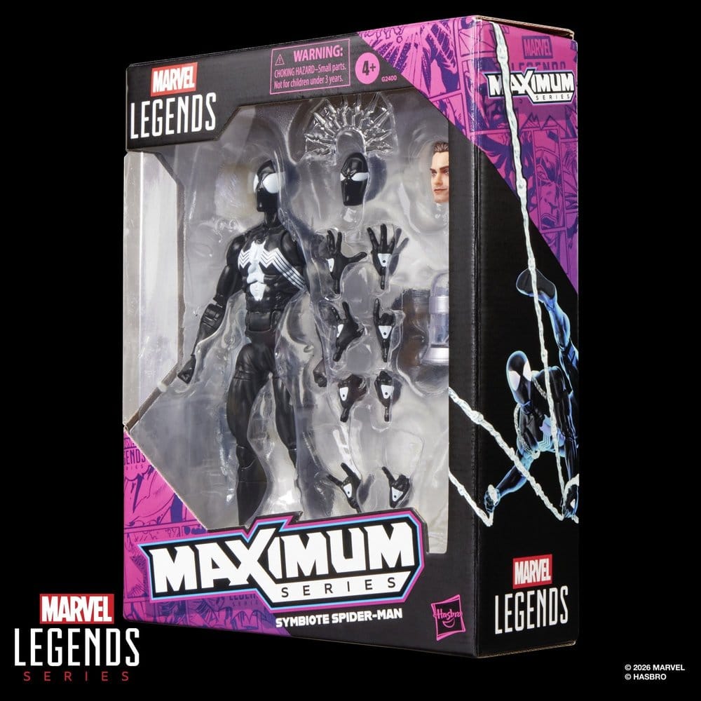 Marvel Legends Maximum Series Figura Symbiote Spider-Man 15 cm