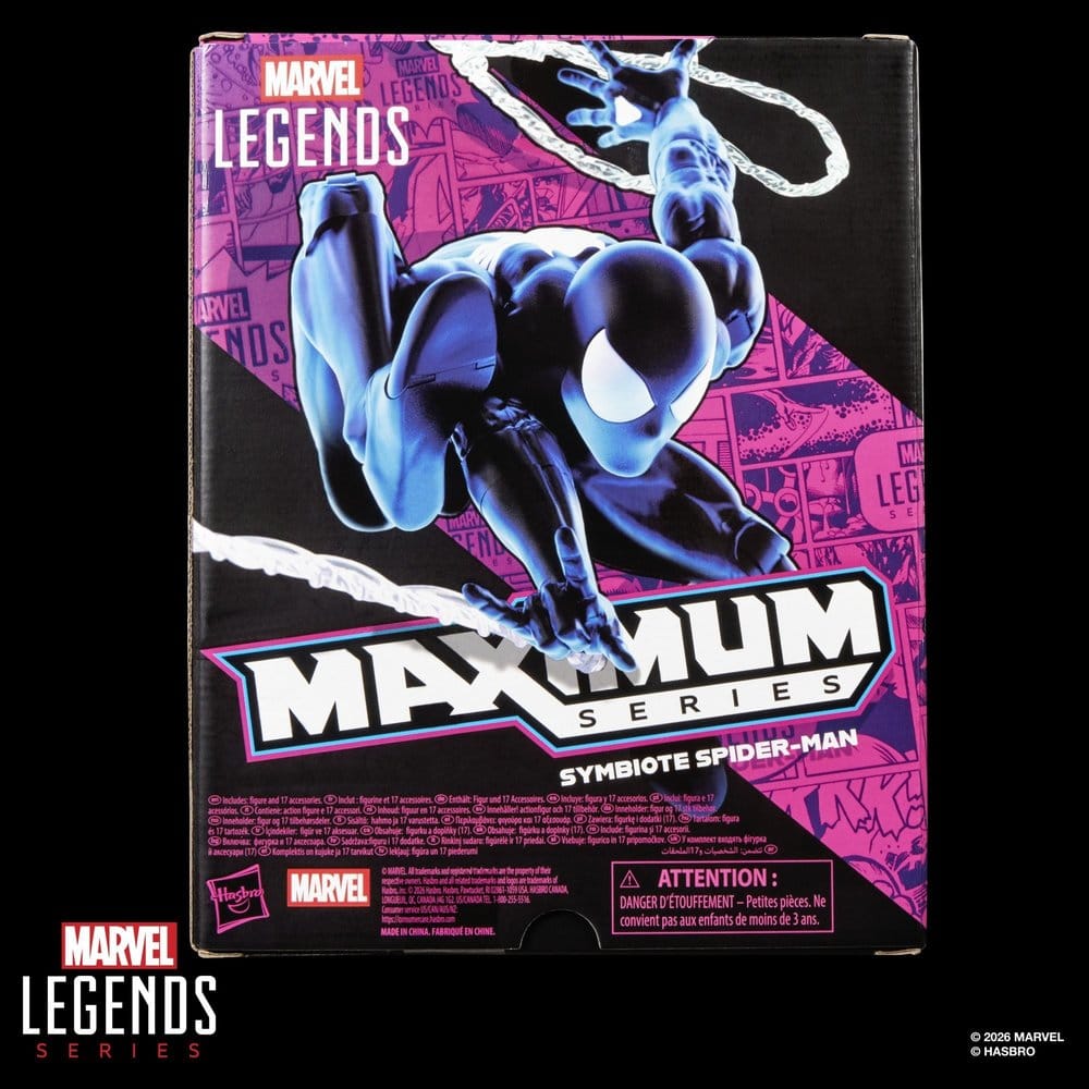 Marvel Legends Maximum Series Figura Symbiote Spider-Man 15 cm