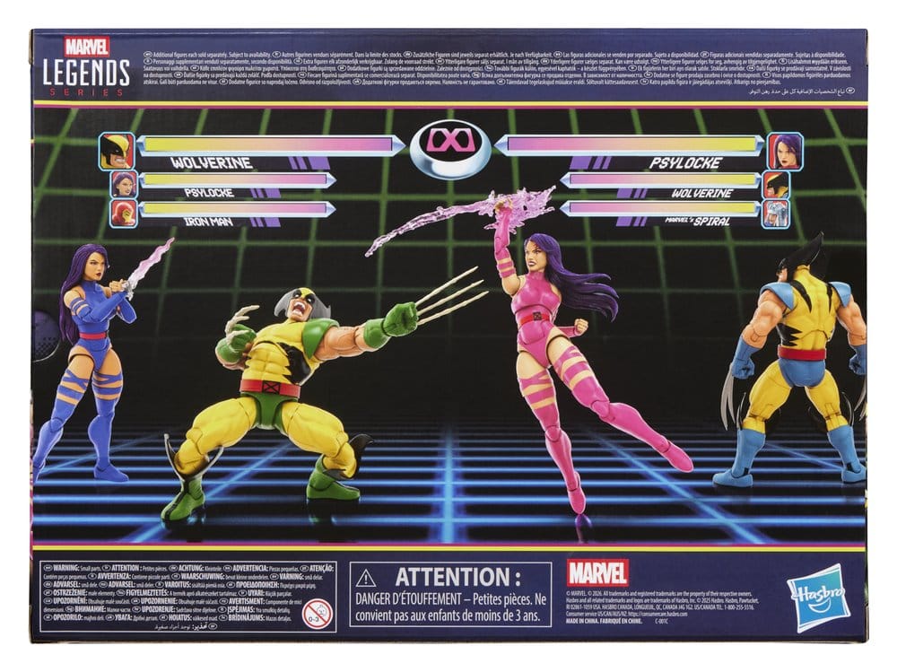 Marvel Games Marvel Legends Pack de 2 Figuras Wolverine & Psylocke 15 cm