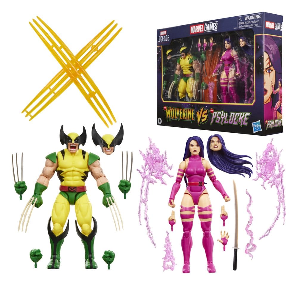 Marvel Games Marvel Legends Pack de 2 Figuras Wolverine & Psylocke 15 cm