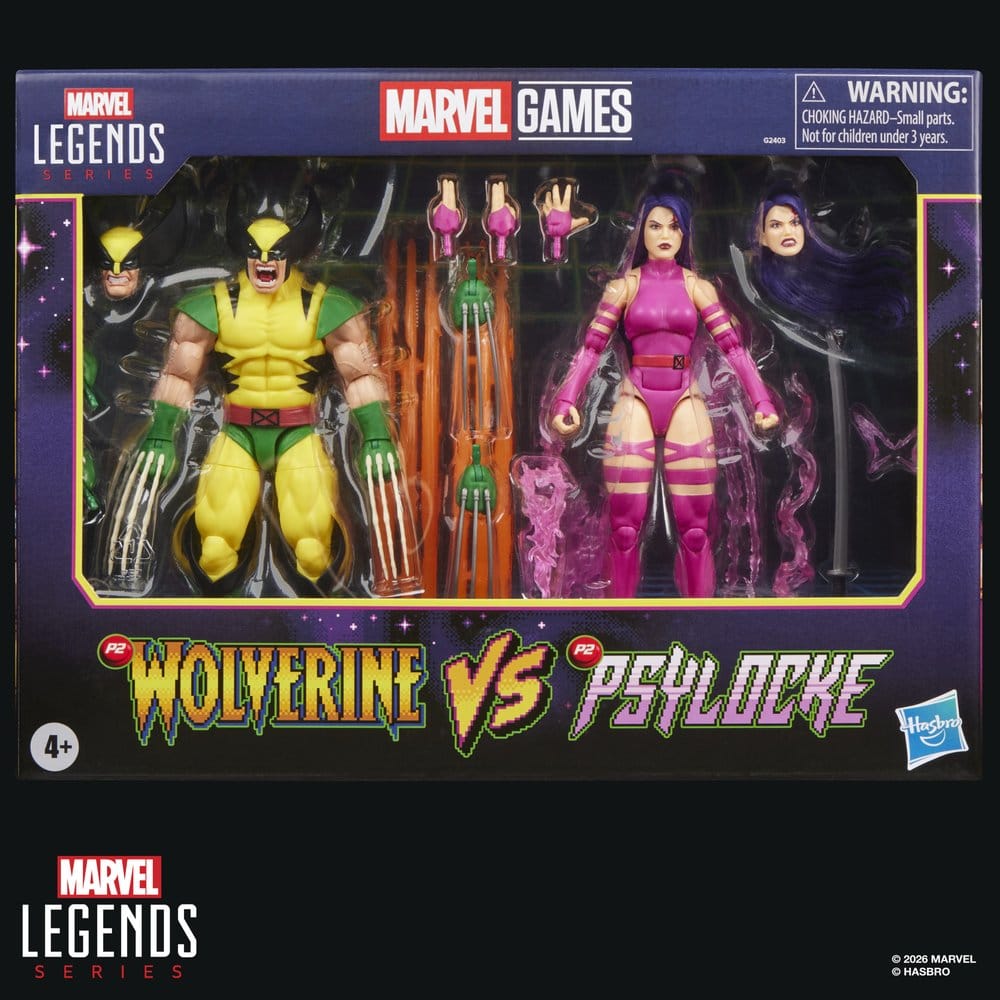 Marvel Games Marvel Legends Pack de 2 Figuras Wolverine & Psylocke 15 cm