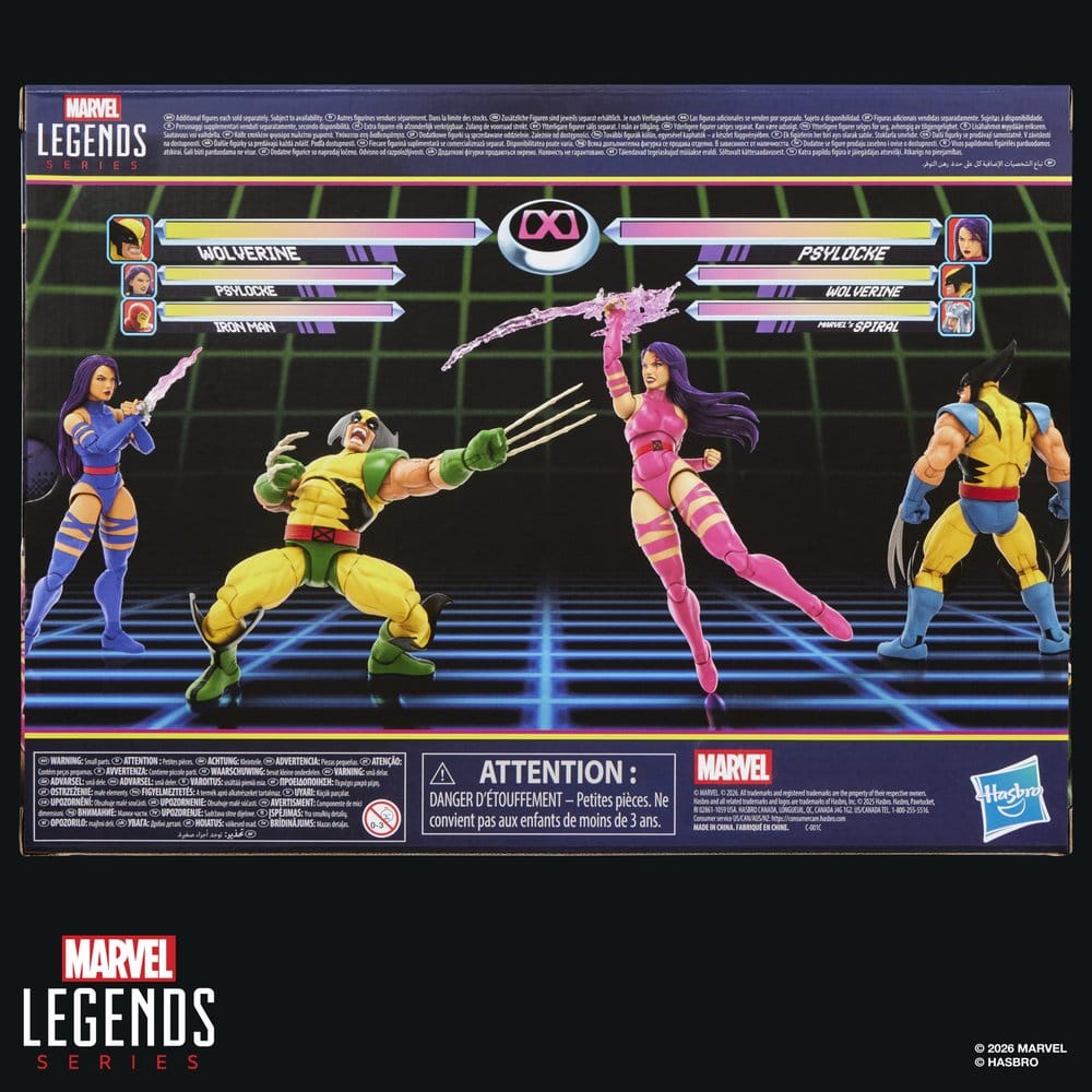 Marvel Games Marvel Legends Pack de 2 Figuras Wolverine & Psylocke 15 cm