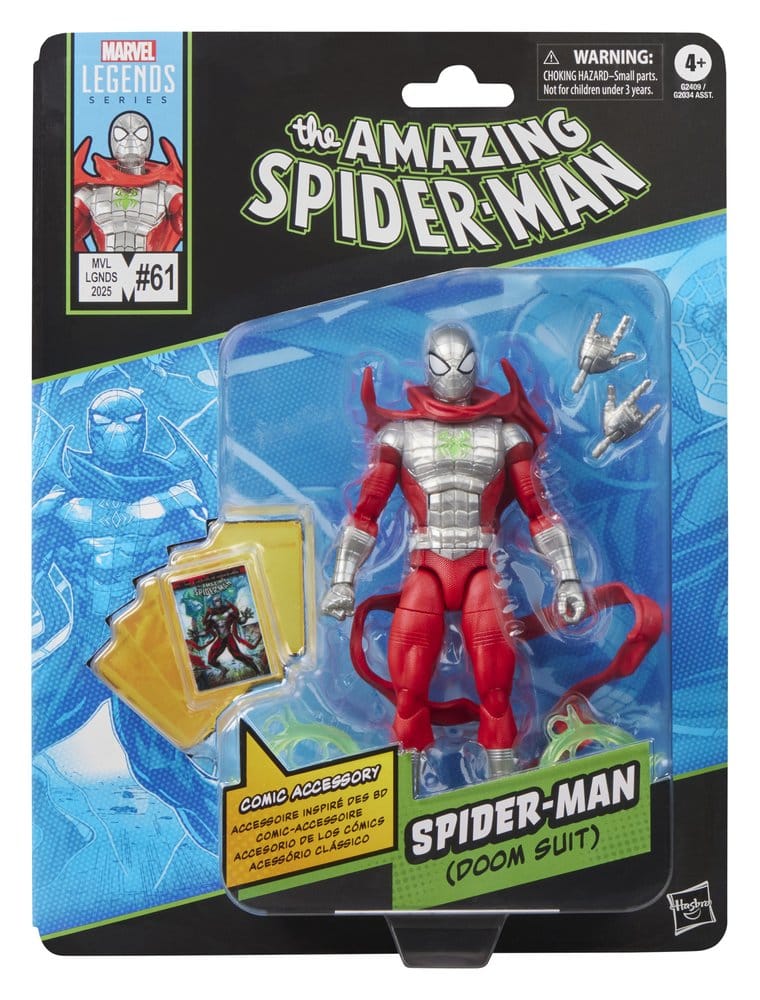 The Amazing Spider-Man Marvel Legends Figura Spider-Man (Doom Suit) 15 cm