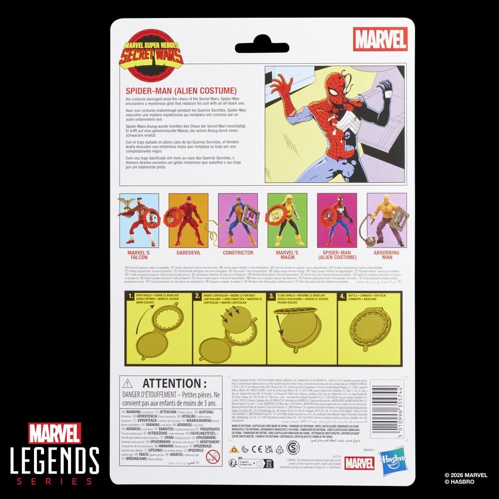 Secret Wars Marvel Legends Figura Spider-Man (Alien Costume) 15 cm