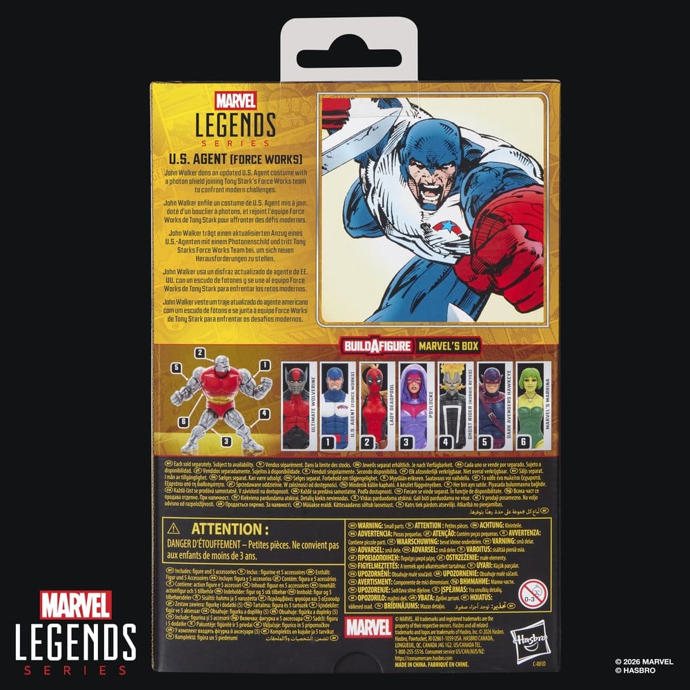 Figura U.S. AGENT Force Works Marvel Legends Series 15cm