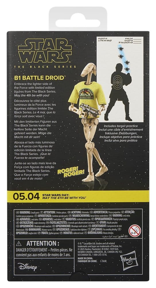 Star Wars Black Series Figura B1 Battle Droid May the 4th Be With You 15 cm