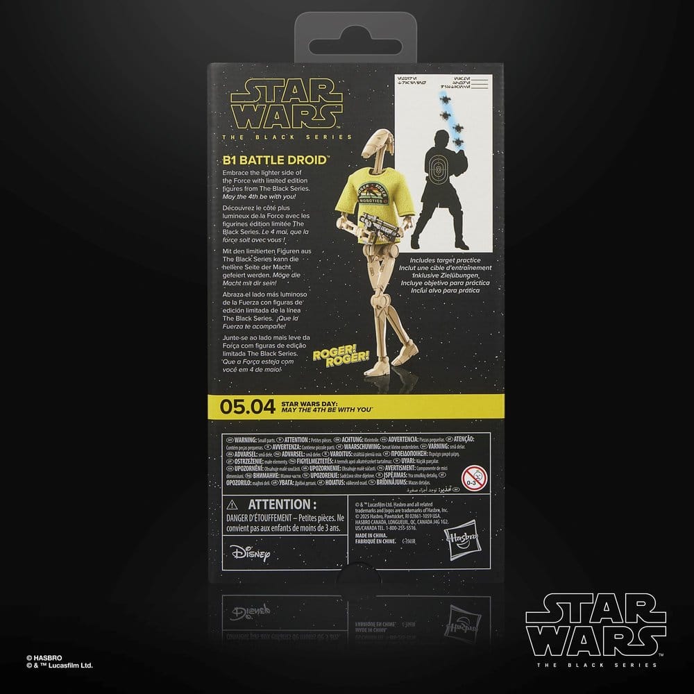 Star Wars Black Series Figura B1 Battle Droid May the 4th Be With You 15 cm