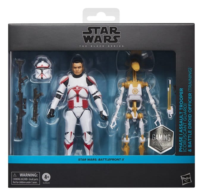 Star Wars: Battlefront II Black Series Pack de 2 Figuras Phase I Assault Trooper & Battle Droid Officer 15 cm