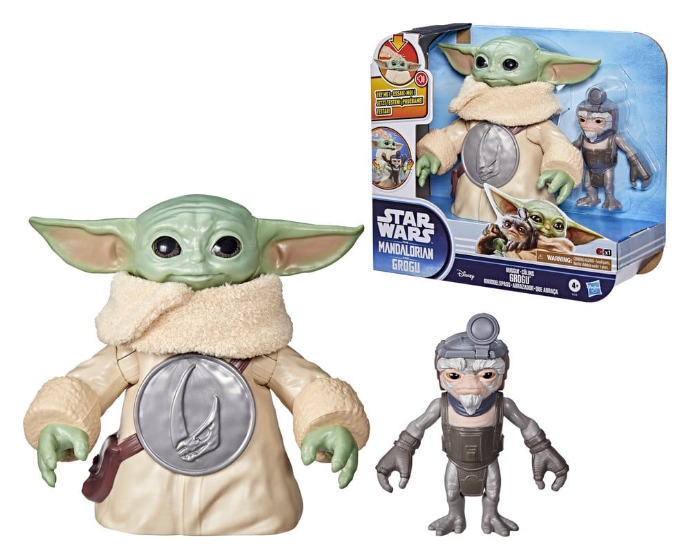 Star Wars: The Mandalorian & Grogu Figura Electrónica Grogu Abrazador & Anzellano 17 cm