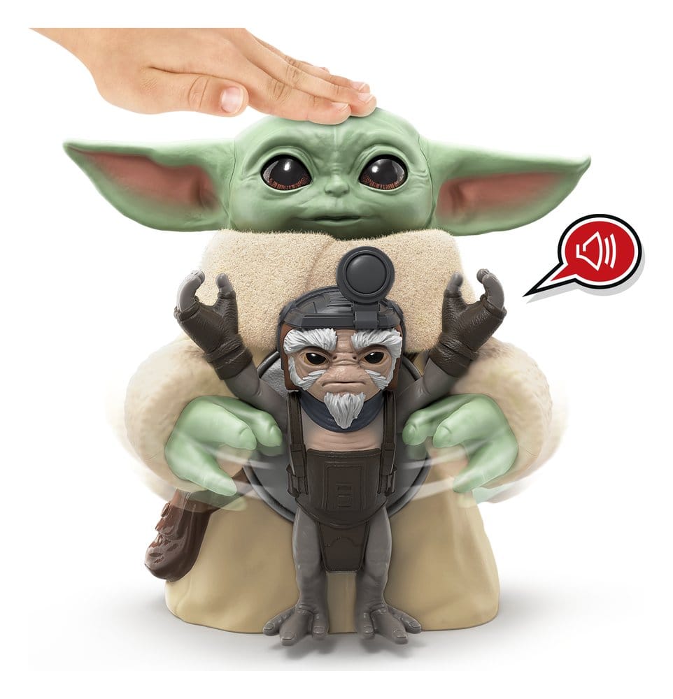 Star Wars: The Mandalorian & Grogu Figura Electrónica Grogu Abrazador & Anzellano 17 cm