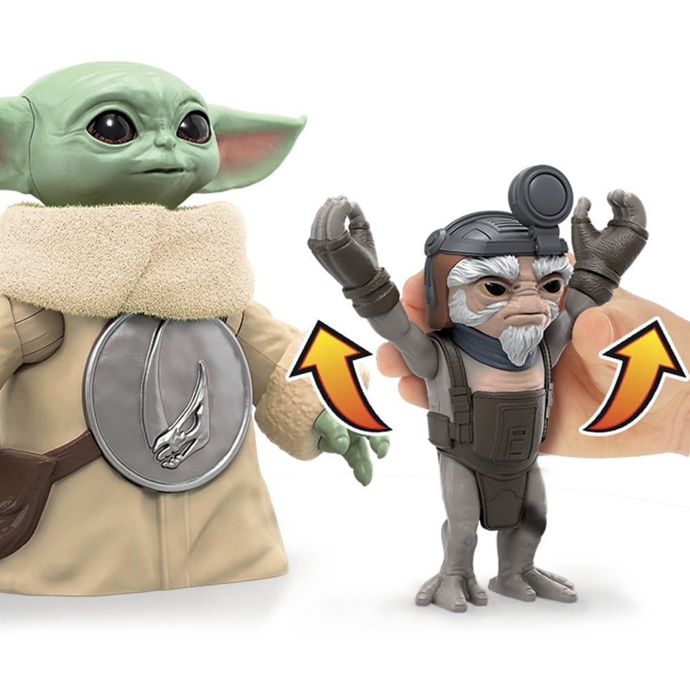 Star Wars: The Mandalorian & Grogu Figura Electrónica Grogu Abrazador & Anzellano 17 cm