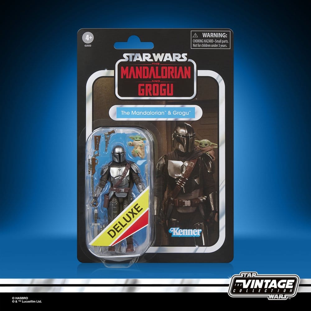 Star Wars: The Mandalorian & Grogu Vintage Collection Figura The Mandalorian & Grogu 10 cm