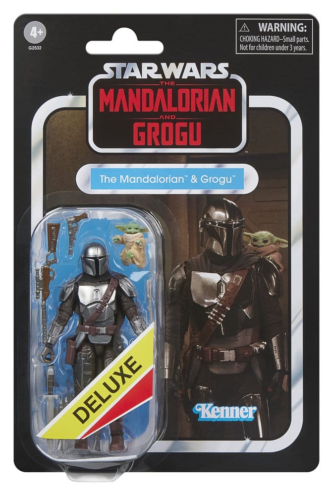 Star Wars: The Mandalorian & Grogu Vintage Collection Figura The Mandalorian & Grogu 10 cm