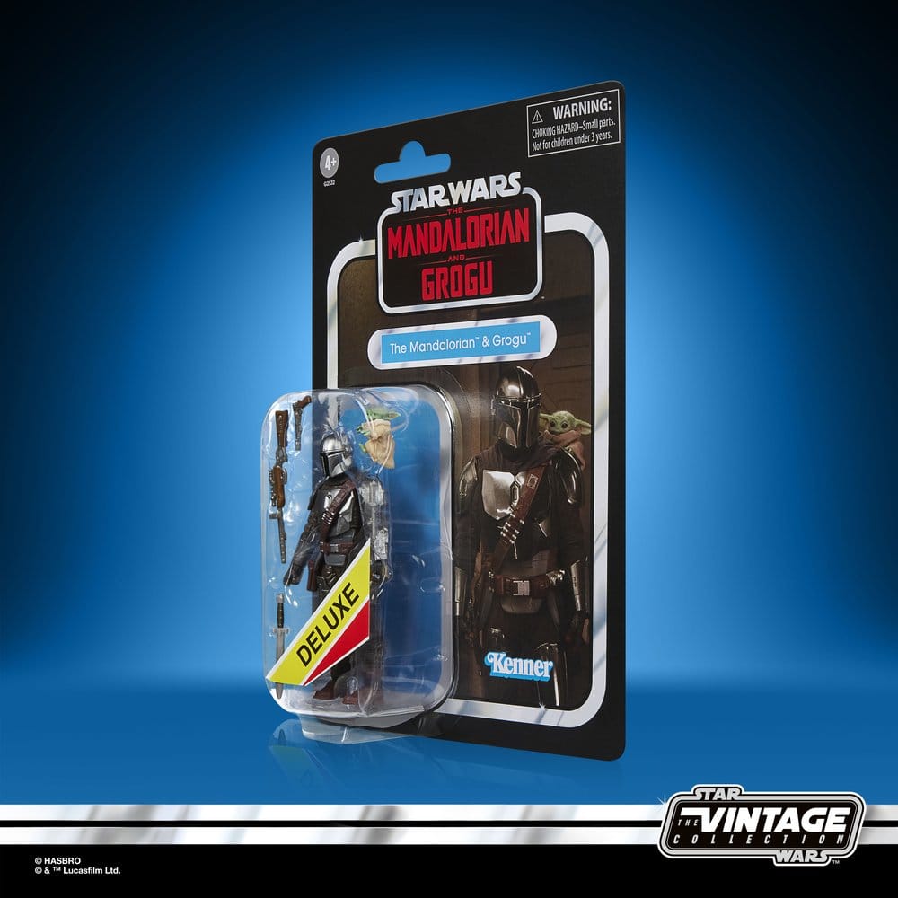 Star Wars: The Mandalorian & Grogu Vintage Collection Figura The Mandalorian & Grogu 10 cm