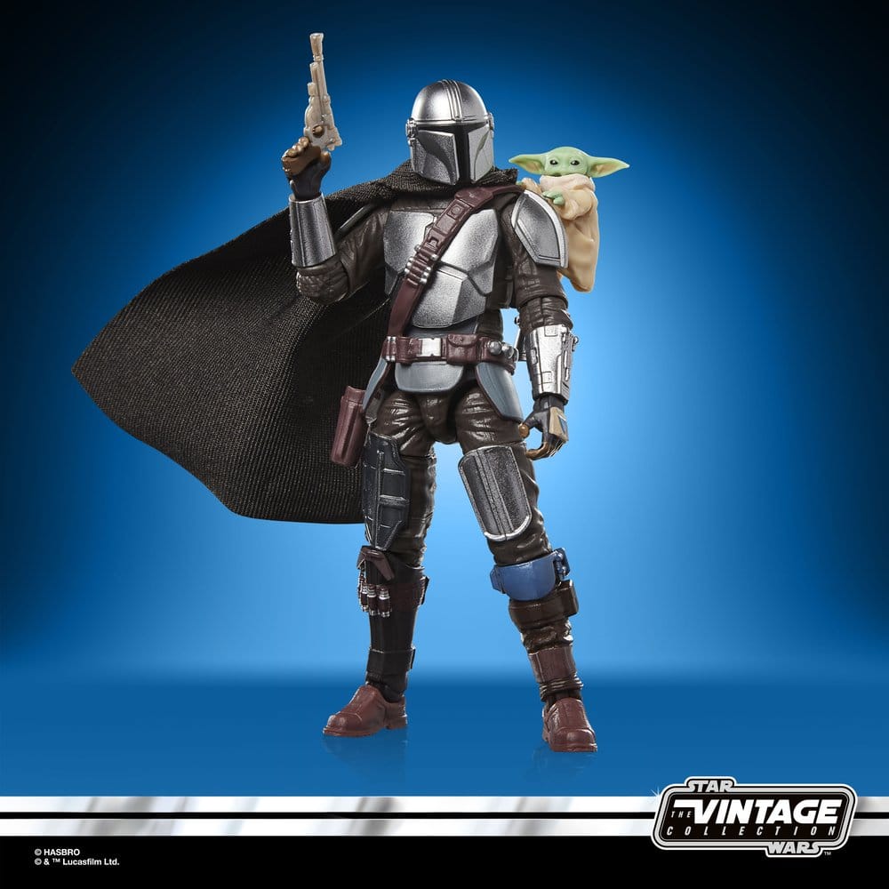 Star Wars: The Mandalorian & Grogu Vintage Collection Figura The Mandalorian & Grogu 10 cm