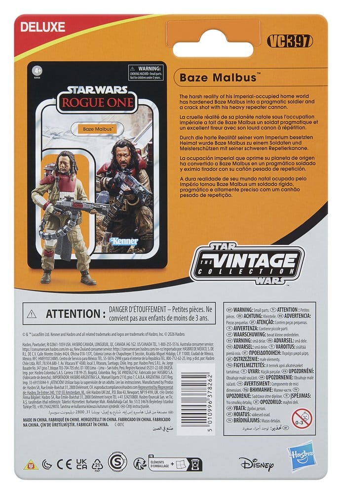Figura hasbro star wars rogue one baze malbus deluxe