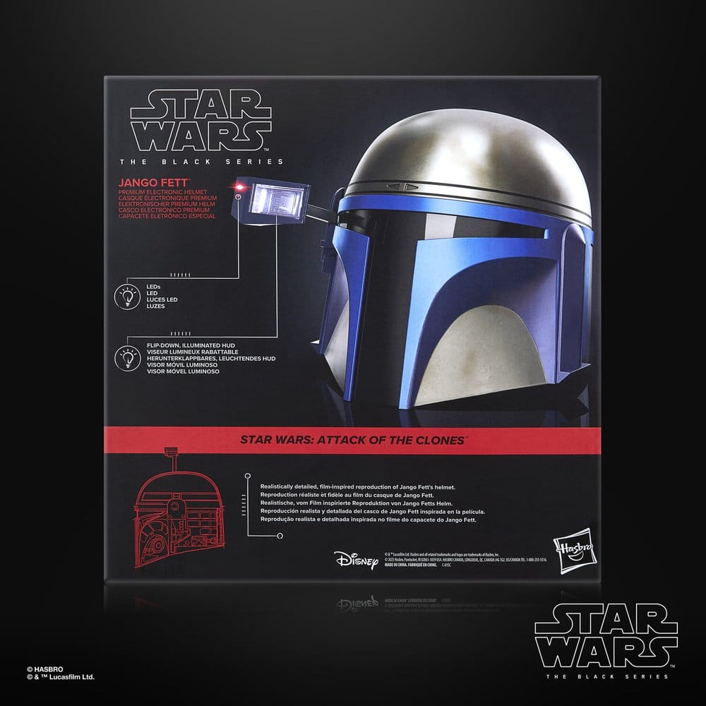 Star Wars Episode II Black Series Casco Electrónico Jango Fett
