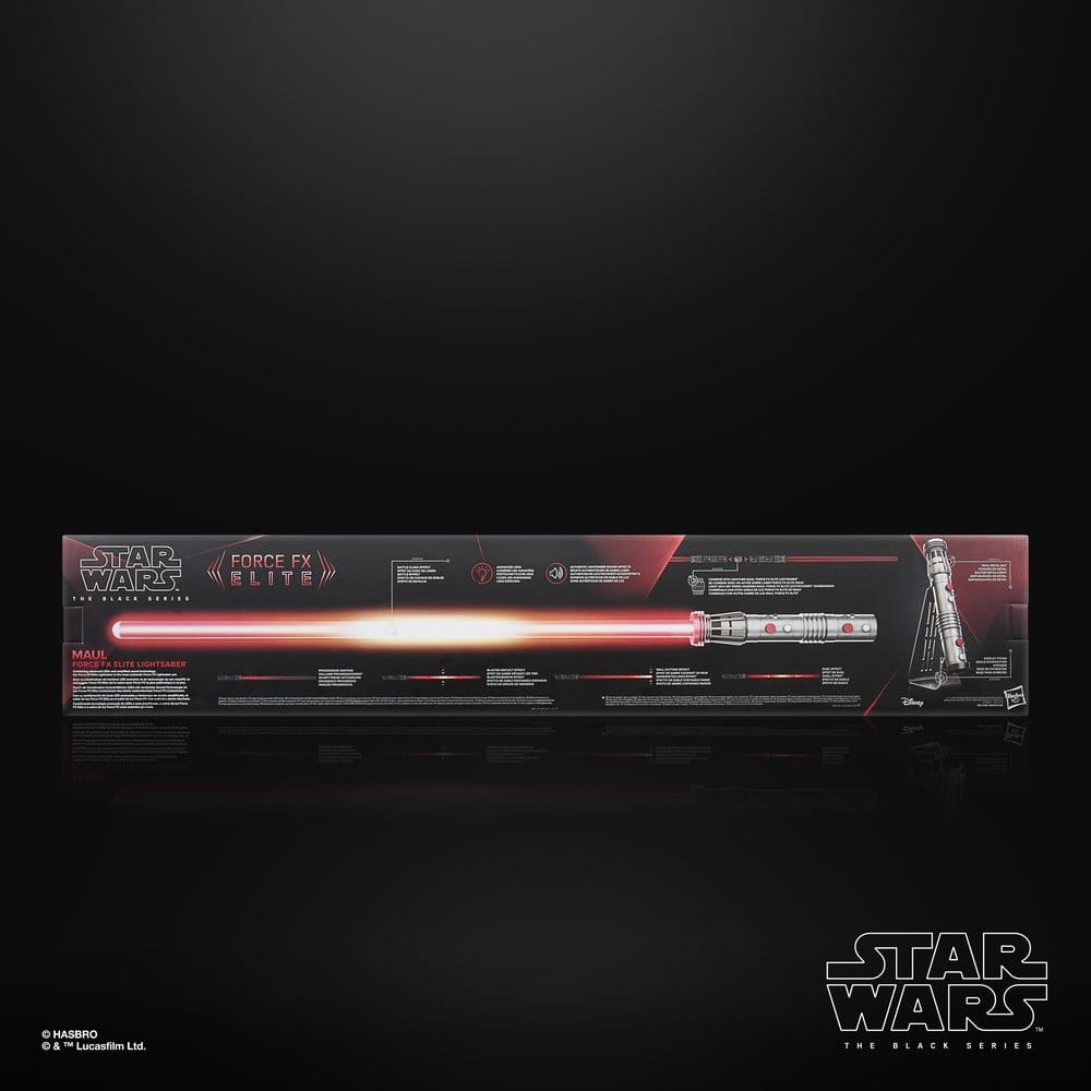 Star Wars: Maul - Shadow Lord Black Series réplica Force FX Elite Sable de Luz Maul