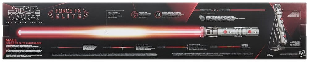 Star Wars: Maul - Shadow Lord Black Series réplica Force FX Elite Sable de Luz Maul