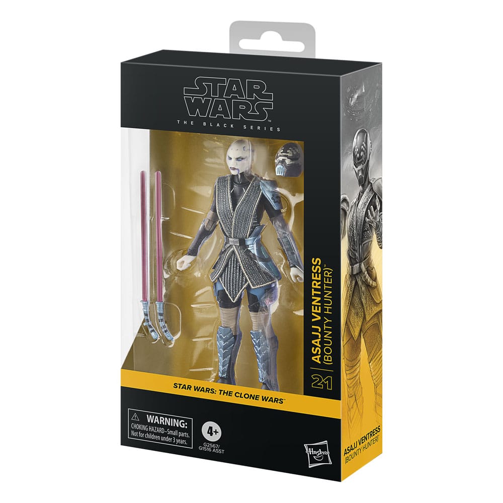Star Wars: The Clone Wars Black Series Figura Asajj Ventress (Bounty Hunter) 15 cm