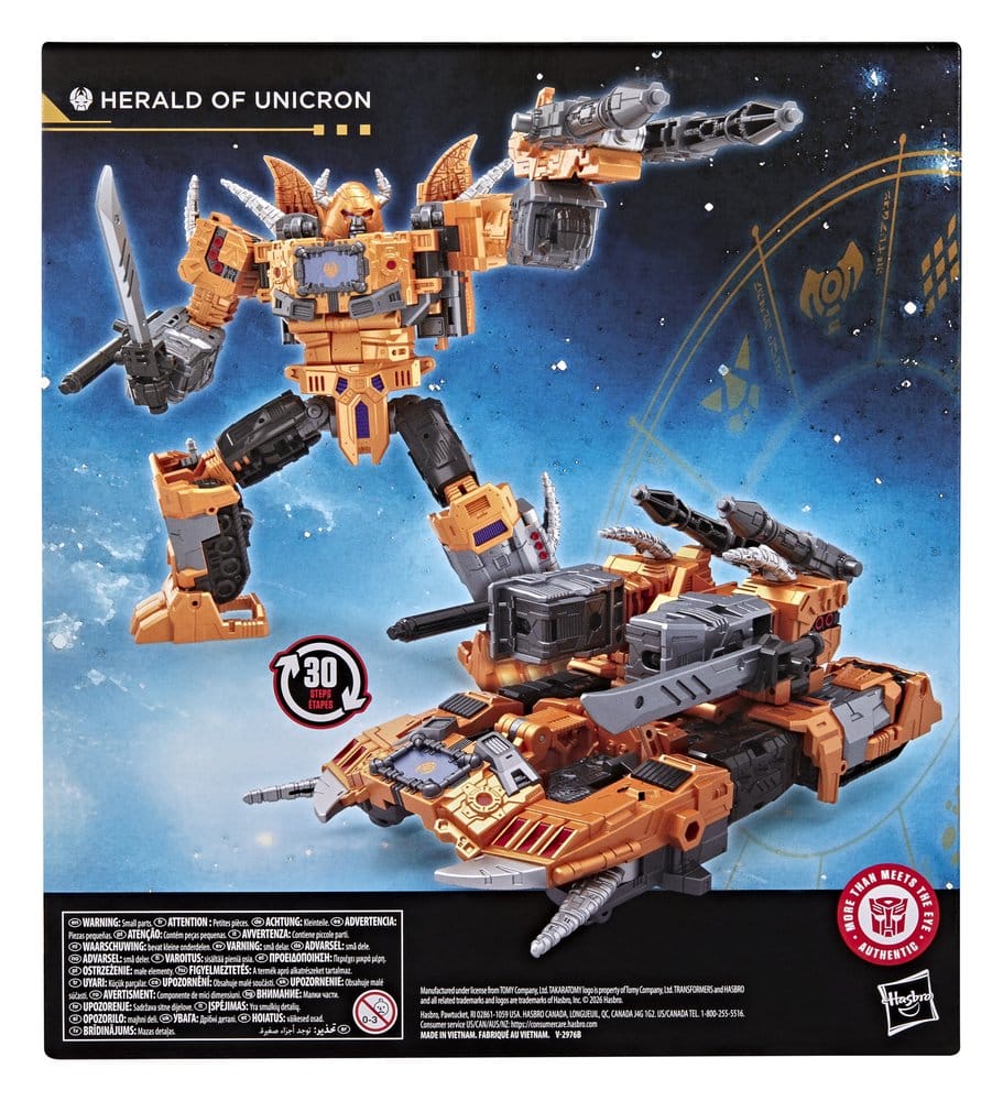 Transformers Age of the Primes Leader Class Figura Herald of Unicron 19 cm