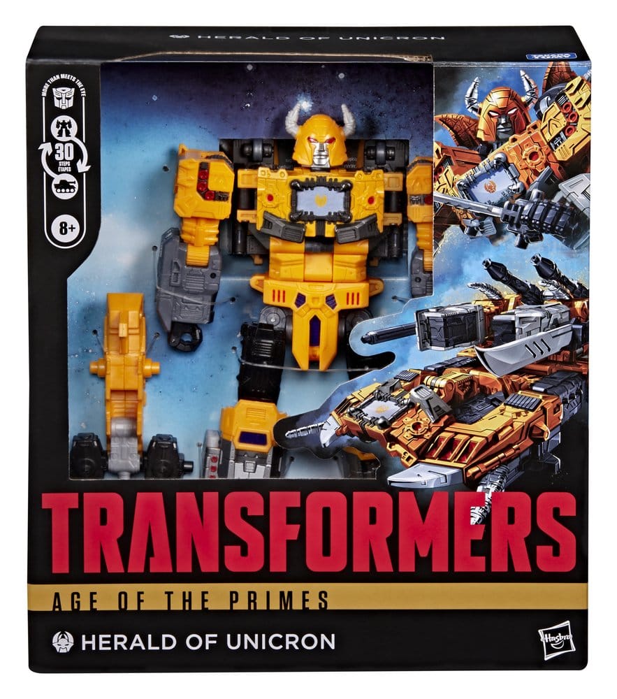 Transformers Age of the Primes Leader Class Figura Herald of Unicron 19 cm