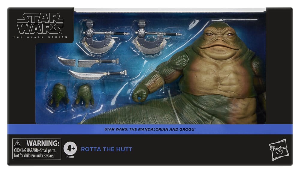 Star Wars: The Mandalorian and Grogu Black Series Figura Rotta the Hutt 17 cm