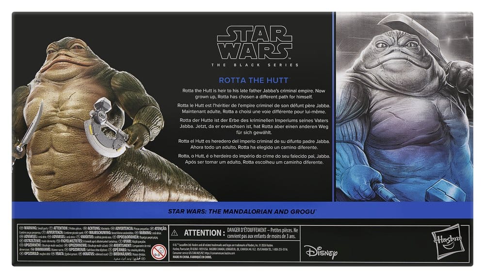 Star Wars: The Mandalorian and Grogu Black Series Figura Rotta the Hutt 17 cm