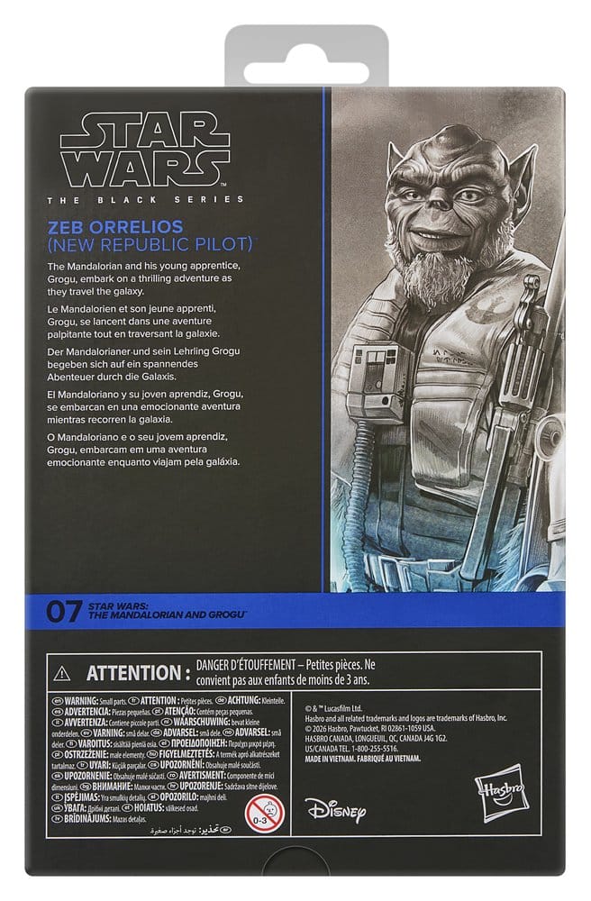 Star Wars: The Mandalorian & Grogu Black Series Figura Garazeb “Zeb” Orrelios 15 cm
