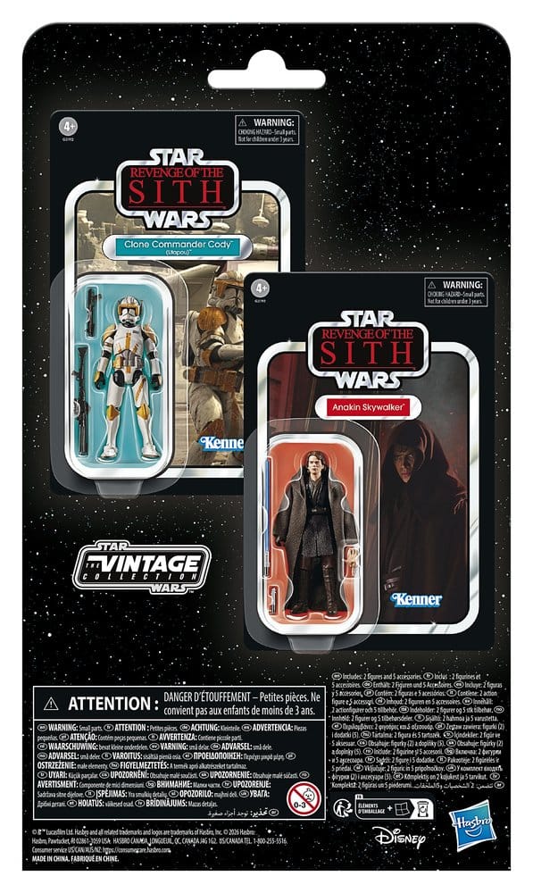 Star Wars Episode III Vintage Collection Pack de 2 Figuras Anakin Skywalker & Clone Commander Cody (Utapau) 10 cm