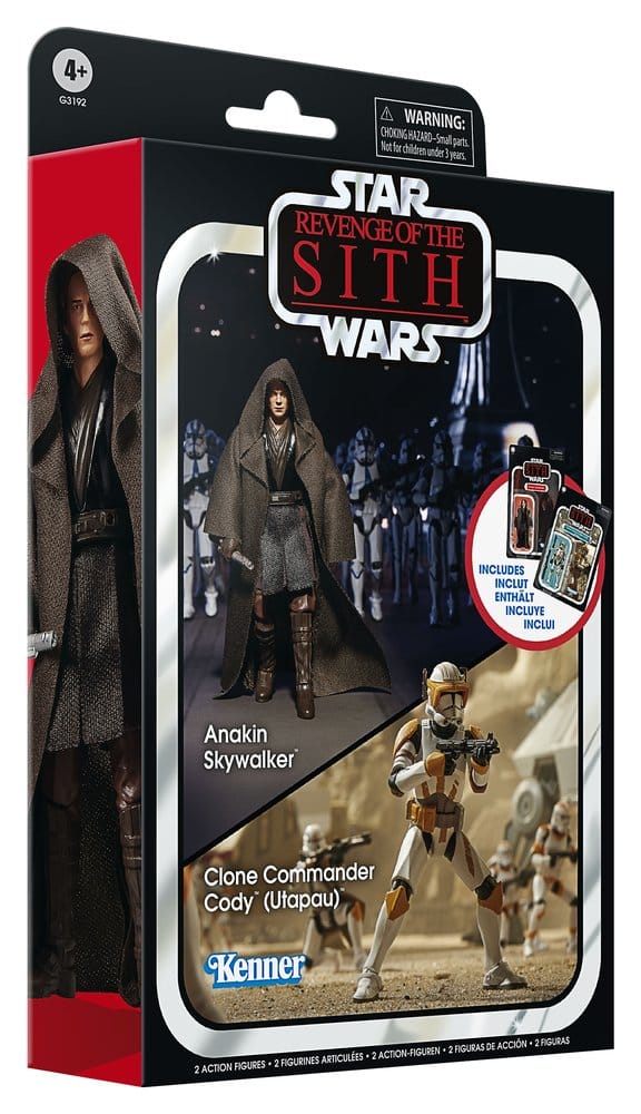 Star Wars Episode III Vintage Collection Pack de 2 Figuras Anakin Skywalker & Clone Commander Cody (Utapau) 10 cm
