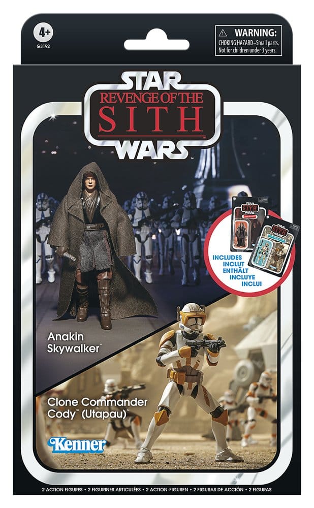 Star Wars Episode III Vintage Collection Pack de 2 Figuras Anakin Skywalker & Clone Commander Cody (Utapau) 10 cm