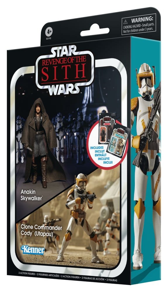 Star Wars Episode III Vintage Collection Pack de 2 Figuras Anakin Skywalker & Clone Commander Cody (Utapau) 10 cm