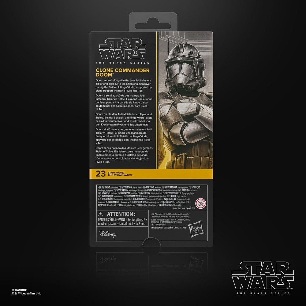 Star Wars: The Clone Wars Black Series Figura Clone Commander Doom 15 cm