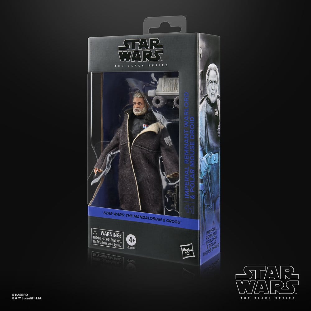 Star Wars: The Mandalorian & Grogu Black Series Figura Imperial Remnant Warlord & Polar Mouse Droid 15 cm