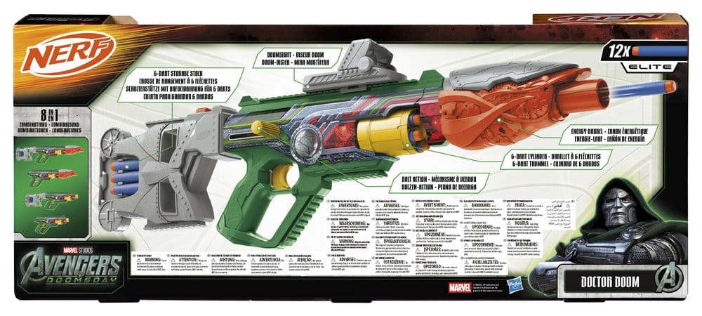 Avengers: Doomsday NERF Lanzador de Dardos Doctor Doom