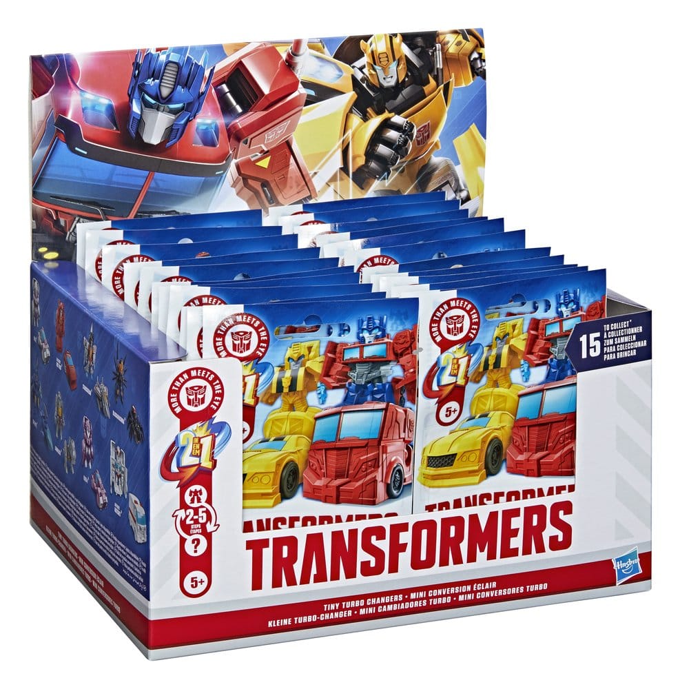 Transformers Mini Figuras 4 cm Tiny Turbo Changers Cajas Sorpresas Expositor (24)