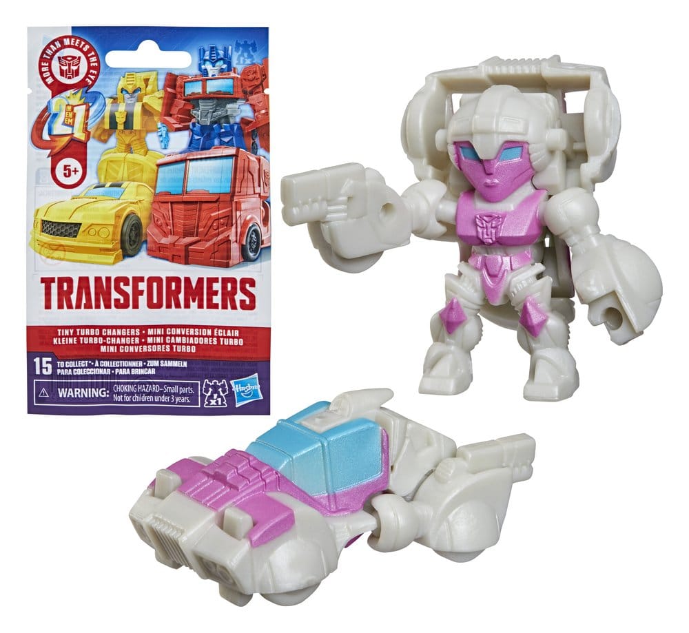 Transformers Mini Figuras 4 cm Tiny Turbo Changers Cajas Sorpresas Expositor (24)