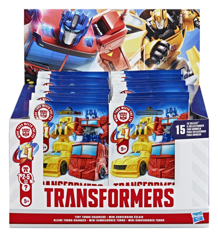 Transformers Mini Figuras 4 cm Tiny Turbo Changers Cajas Sorpresas Expositor (24)