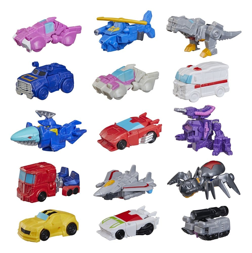 Transformers Mini Figuras 4 cm Tiny Turbo Changers Cajas Sorpresas Expositor (24)