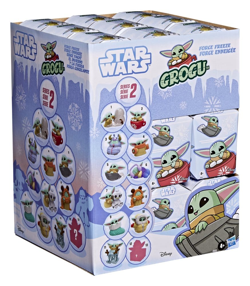 Star Wars Minifiguras 4 cm Grogu Force Freeze Series 2 Cajas Sorpresas Expositor (24) Frikytopia