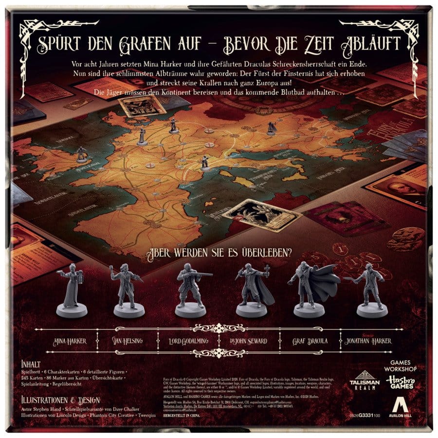 La Furia de Drácula Juego de mesa 5.ª edición *Edición Alemán*