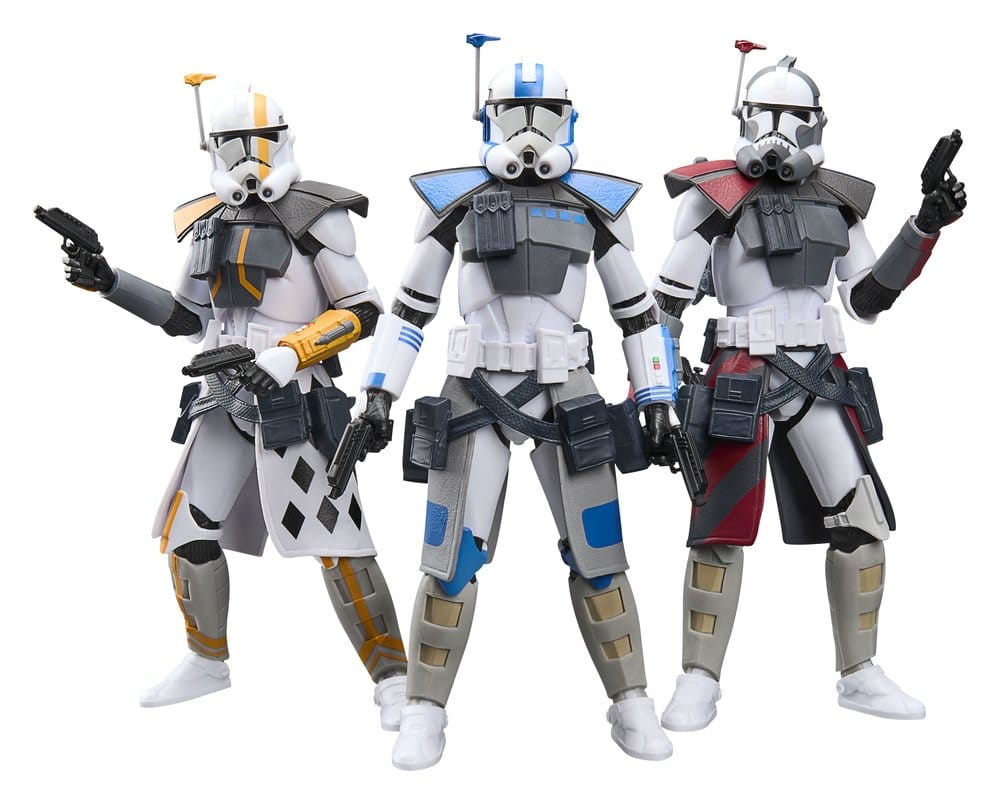 Star Wars: The Clone Wars Black Series Pack de 3 Figuras ARC Trooper Havoc, Colt & Blitz 15 cm
