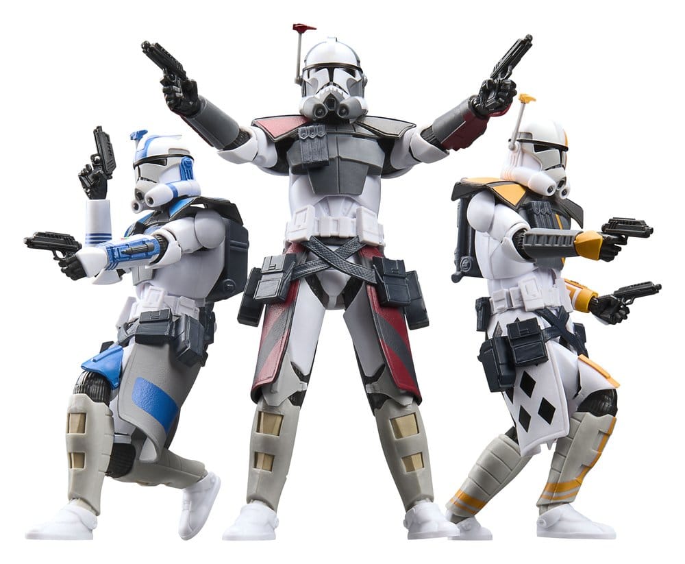 Star Wars: The Clone Wars Black Series Pack de 3 Figuras ARC Trooper Havoc, Colt & Blitz 15 cm