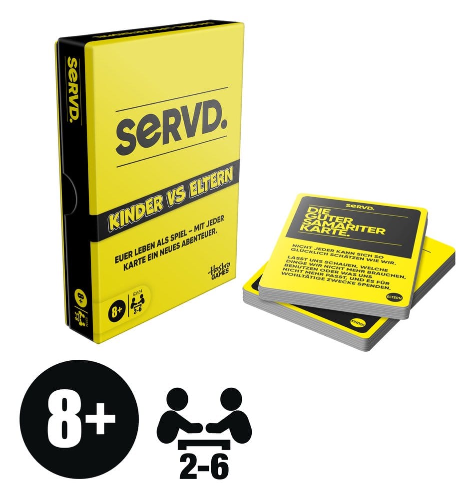 SERVD Juego de cartas Niños vs. Padres *Edición Alemán*