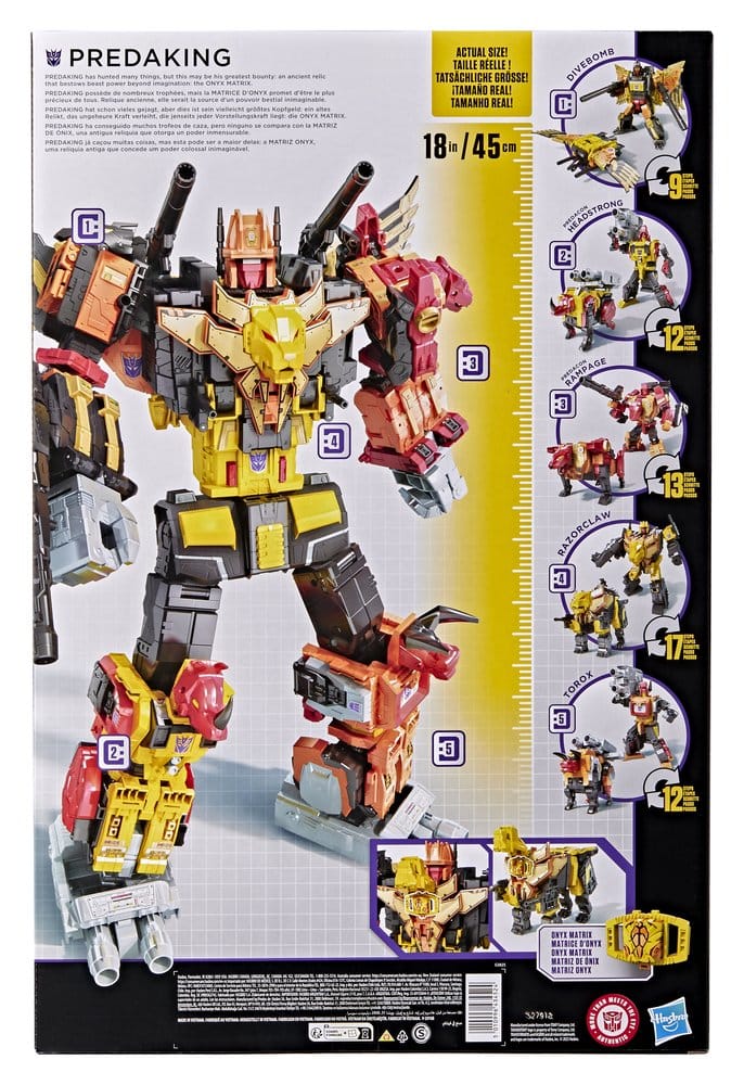 Transformers Power of the Primes Figura Combiner Predaking 45 cm