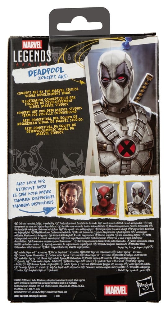 Deadpool & Wolverine Marvel Legends Figura Deadpool (Concept Art) 15 cm