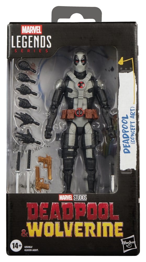 Deadpool & Wolverine Marvel Legends Figura Deadpool (Concept Art) 15 cm