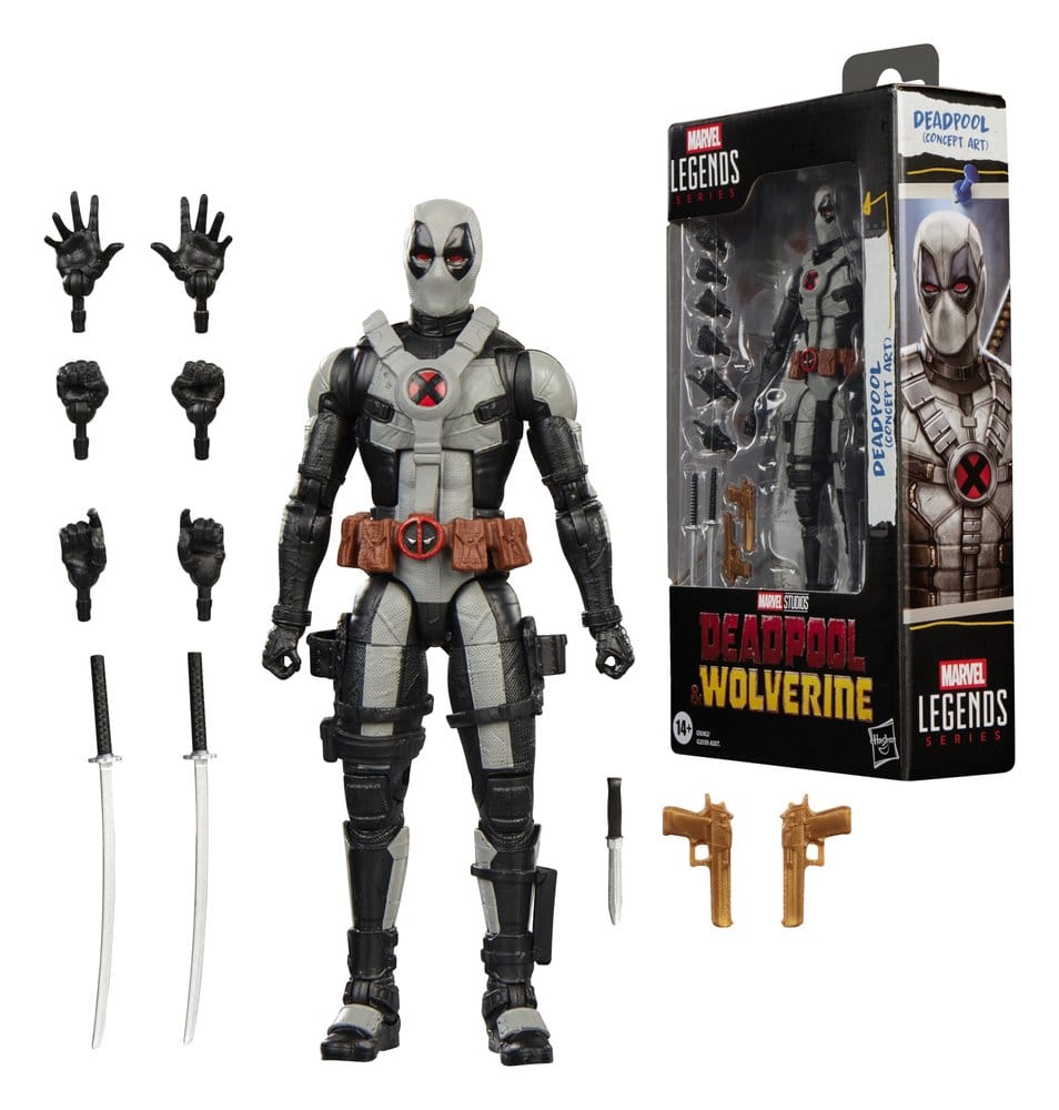 Deadpool & Wolverine Marvel Legends Figura Deadpool (Concept Art) 15 cm