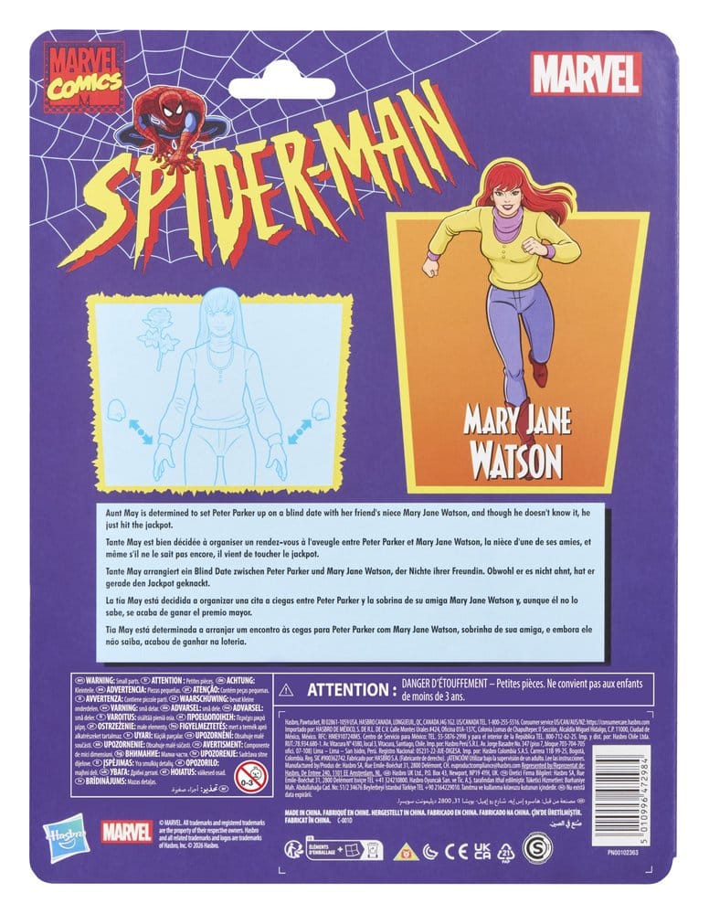 Spider-Man Marvel Legends Figura Mary Jane Watson 15 cm